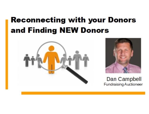 Reconnecting with your Donors and Finding NEW Donors