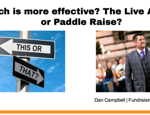 Which is more effective? The Live Auction or Paddle Raise?