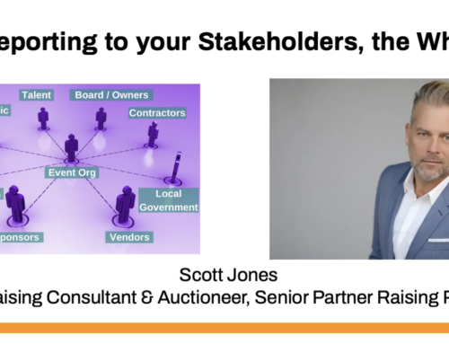 Reporting to your Stakeholders, the Why.